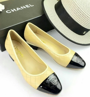 CHANEL Shallow mouth flat shoes Women--012